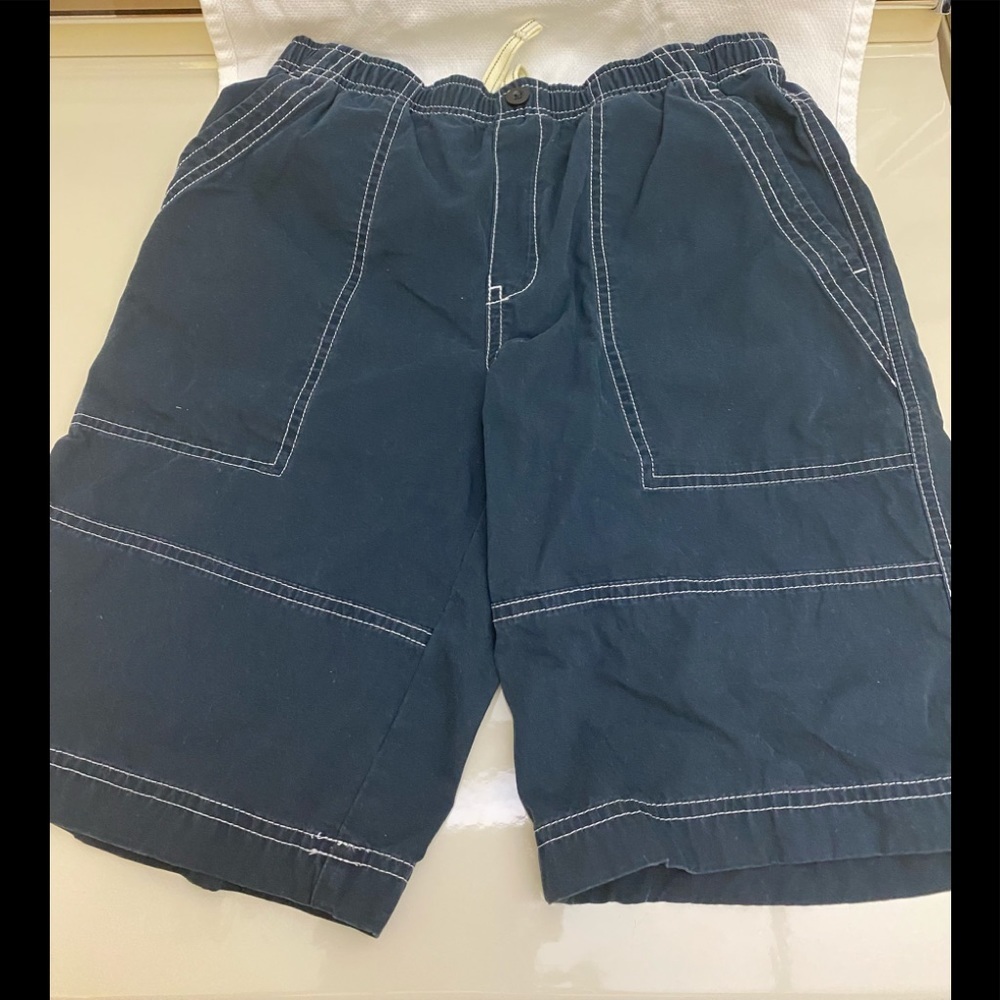 🔵4/$20 Lands End Husky Boys Shorts Blue 10-12 H